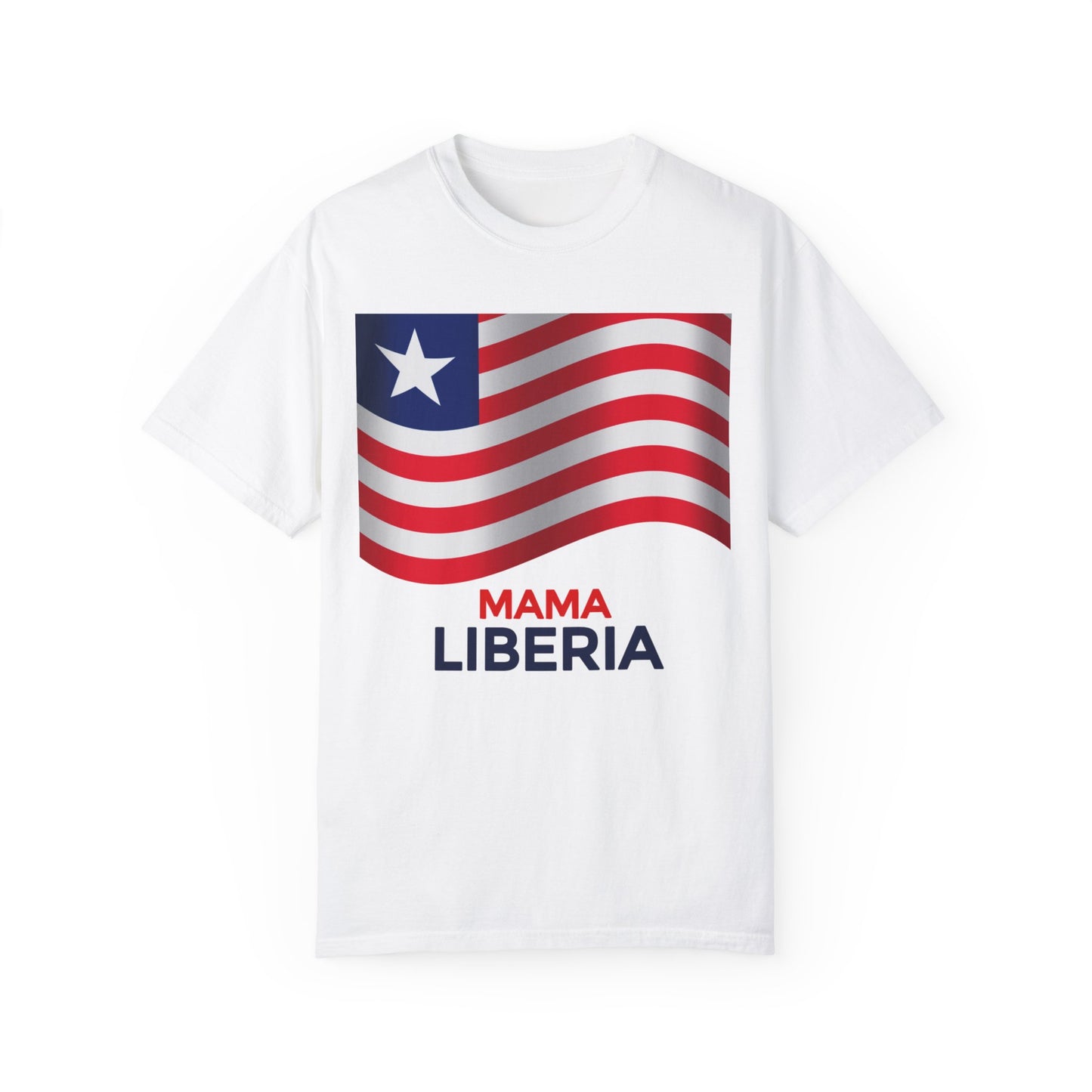 Mama Liberia Unisex Garment-Dyed T-Shirt - Celebrate Heritage & Patriotism